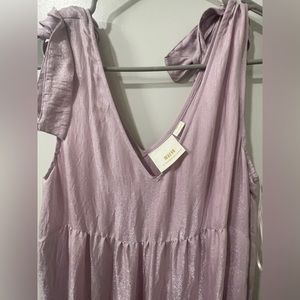 Maeve Anthropologie Pink Shimmer Dress